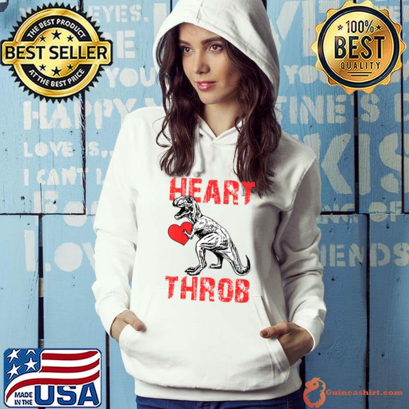Official Kids Heartthrob Valentines Day Cool Dinosaur T-Rex V-day Boys T-Shirt