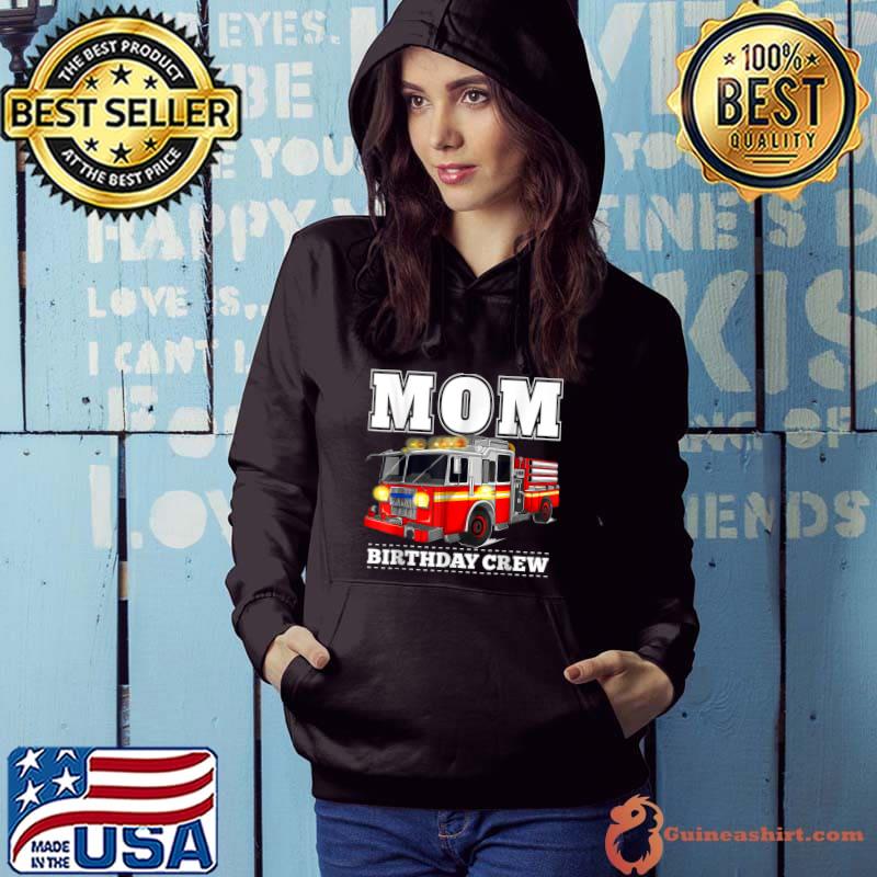 Official Mom Birthday Crew Fire Truck Firefighter T-Shirt