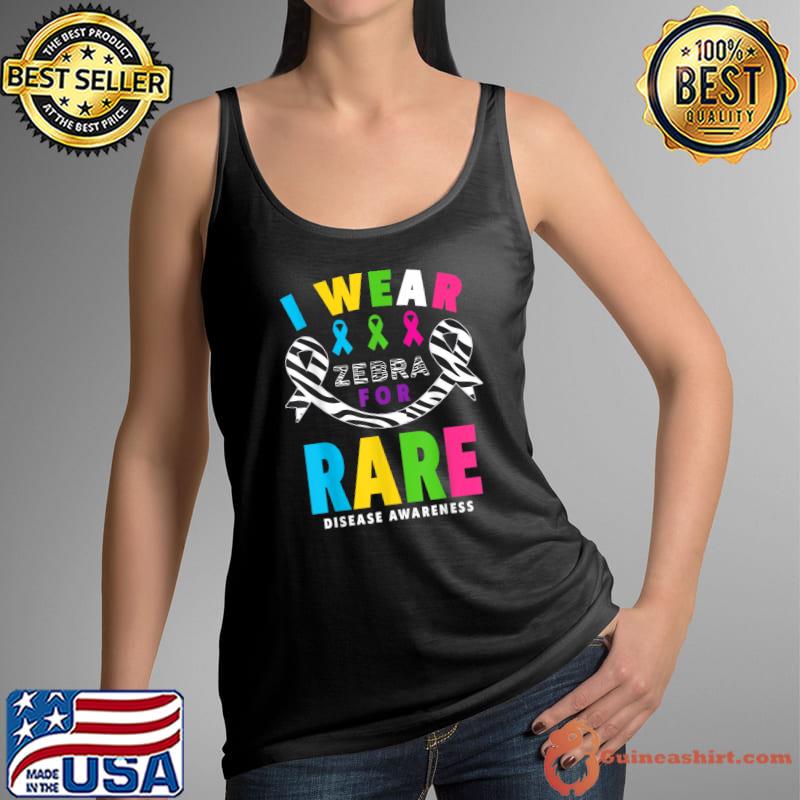 Official Rare Disease Day I Wear Zebra For Rare Disease Awareness T-Shirt Tank Top