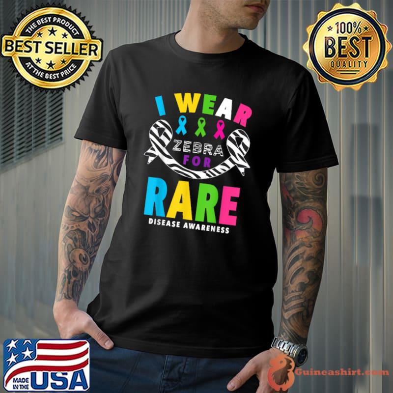 Official Rare Disease Day I Wear Zebra For Rare Disease Awareness T-Shirt