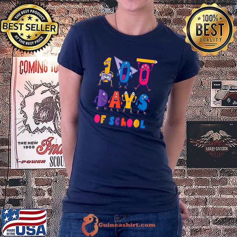 Original 100th Day of School Teachers Kids Child Happy 100 Days T-Shirt Ladiestee