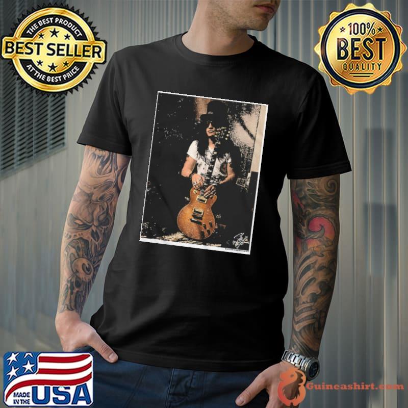 Photo With Guitar Slash Shirt