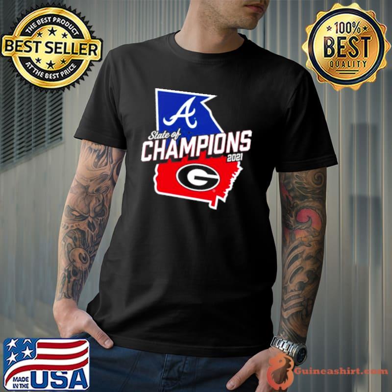 Georgia Bulldogs x Atlanta Braves Fanatics Branded 2021 State of Champions  Shirt, hoodie, sweater, long sleeve and tank top