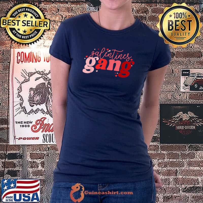 Retro 2022 Valentine's Day Galentines Gang T-Shirt Ladiestee