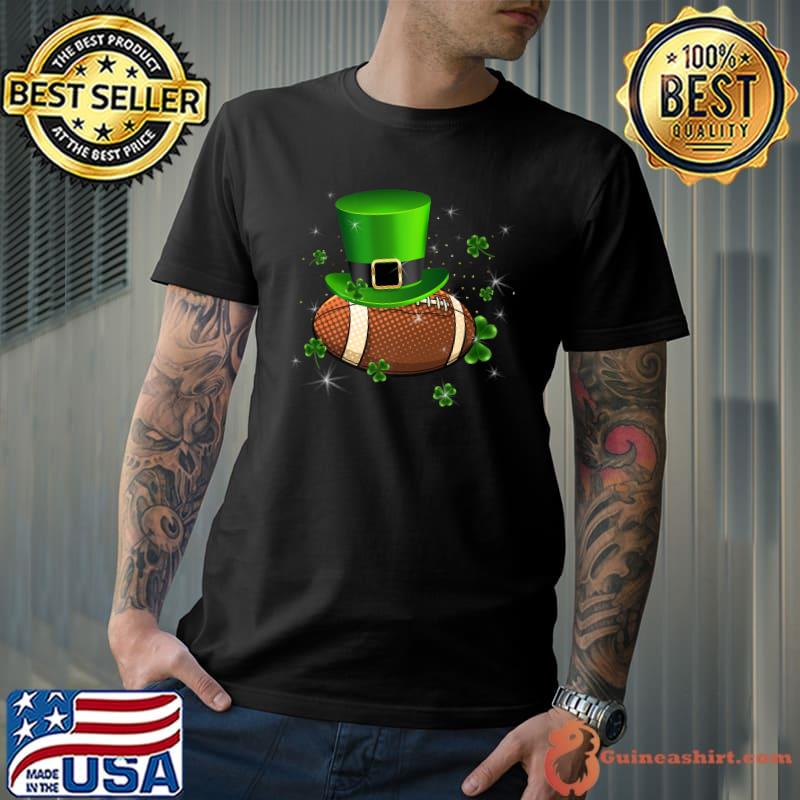 Retro Irish Hat Shamrock Football Sports St.Patrick Day Premium T-Shirt