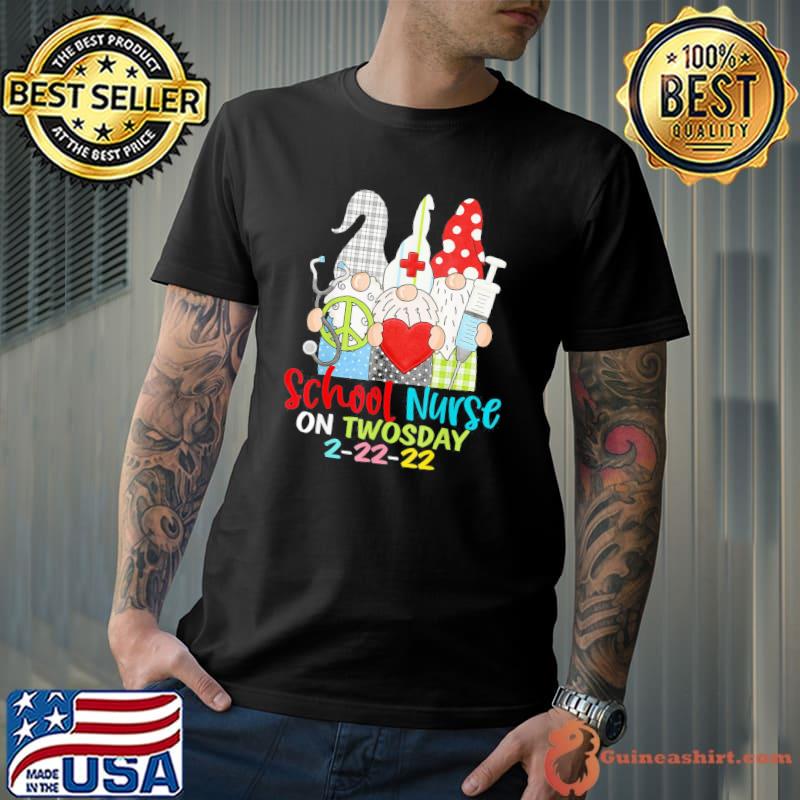 School Nurse On Twosday 2-22-22 February School Nurse T-Shirt