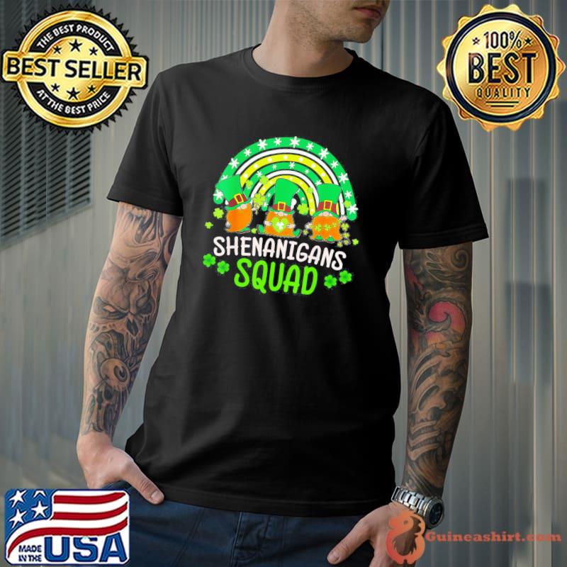 Shenanigans Squad Irish Gnomes Green Proud St Patricks Day T-Shirt