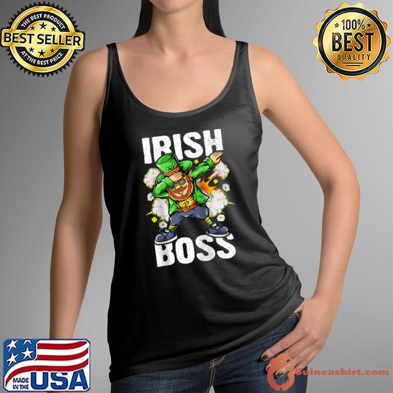 St Patricks Day Outfit for Toddler Boy, Dabbing Leprechaun Raglan Baseball T Shirt Tank Top