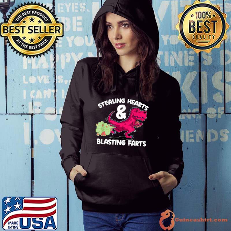 Stealing Hearts And Blasting Farts Dinosaur Trex lover T-Shirt