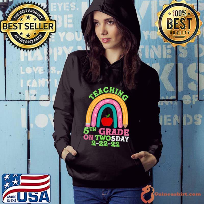 Teaching 5th Grade On Math Teacher Twosday 2222022 T-Shirt