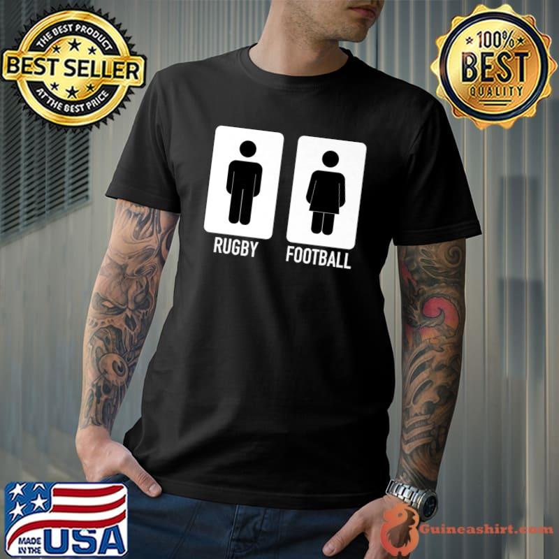 The Difference Between Rugby & Football Players Funny Rugby Premium T-Shirt