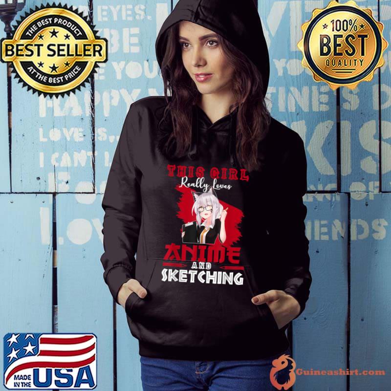 This Girl Really Loves Anime & Sketching T-Shirt