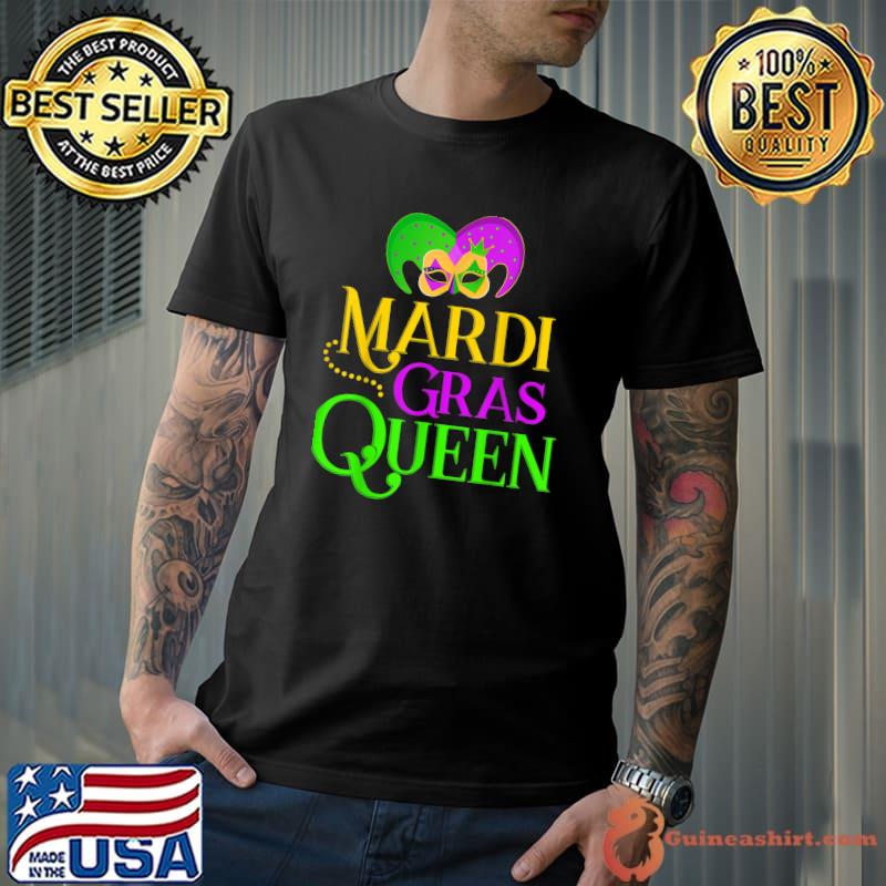 Top Carnival Party Confetti Outfit - Mardi Gras Queen Crow T-Shirt Unisex