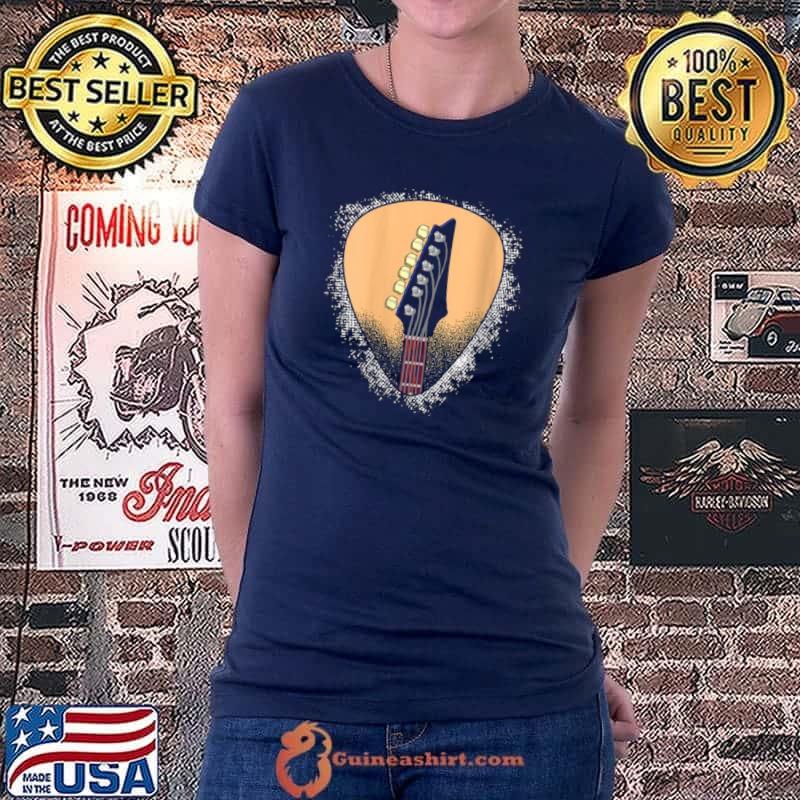 Top Guitarist Mediator Guitar Player Music Guitar Pick Guitar Shirt Ladiestee