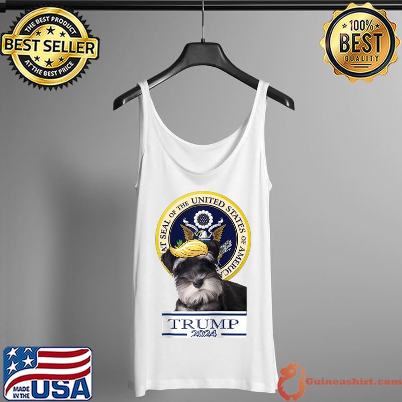 Trump 2024 Miniature Schnauzer The great seal of the United States of America T-Shirt Tank Top