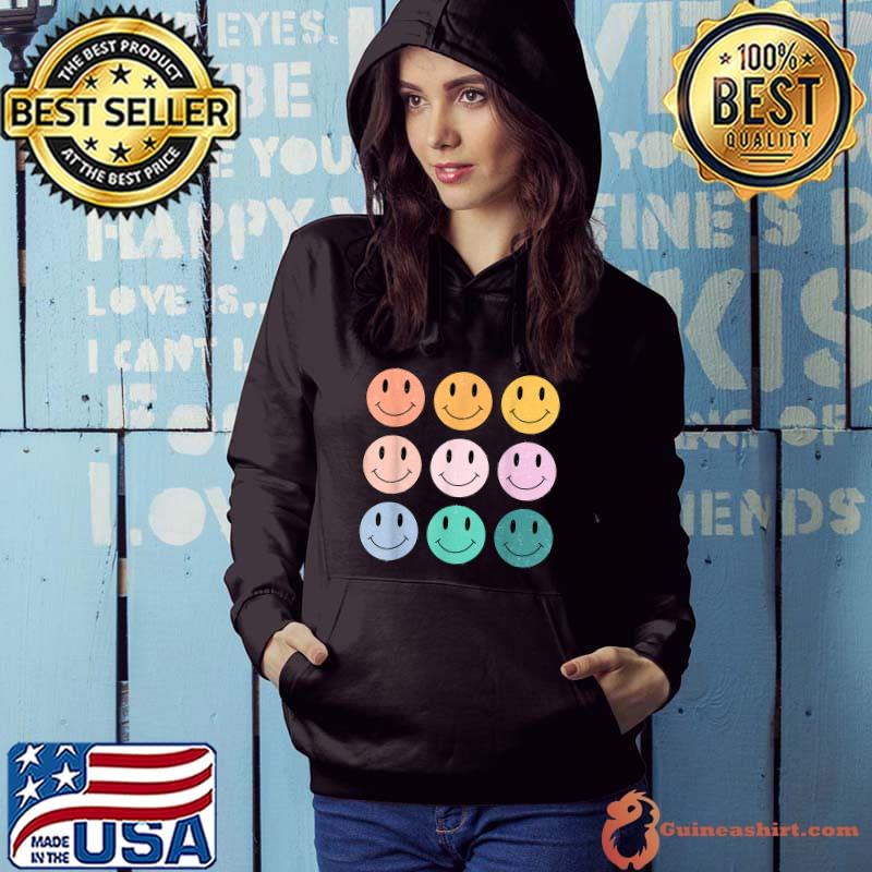 Vintage SMILE FACE 70's Vibe Colorful Rainbow Smile T-Shirt