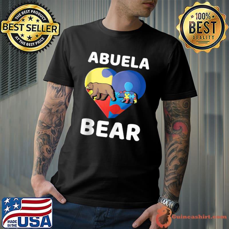 Abuela Bear World Autism Awareness Family Grandma Cute Gift T-shirt