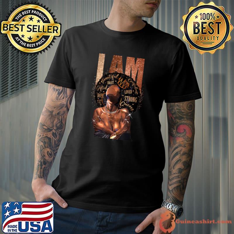 Afro Hair Melanin Black History Month African American Women T-Shirt Unisex