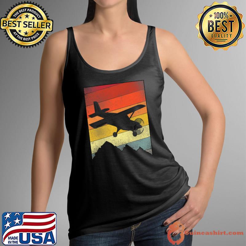 Airplane Pilot Vintage Retro Retro Premium T-Shirt Tank Top