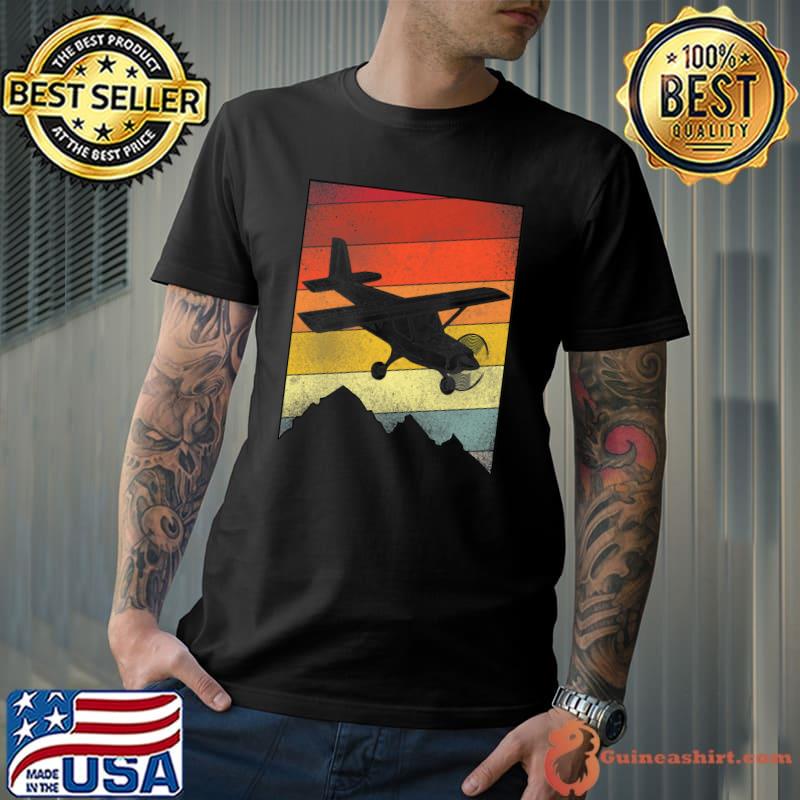 Airplane Pilot Vintage Retro Retro Premium T-Shirt