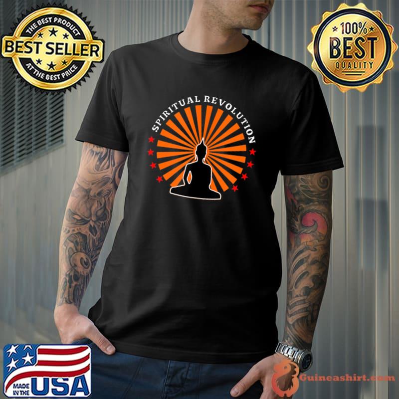 Buddha Spiritual Revolution yoga lotus enlightenment T-shirt