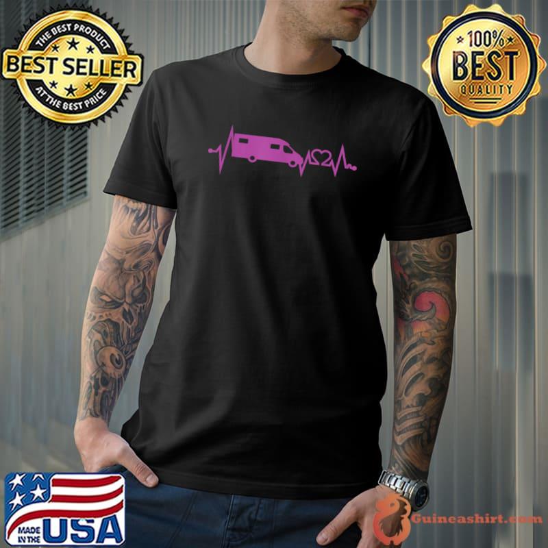 Caravan ECG Camping Funny Gift T-Shirt