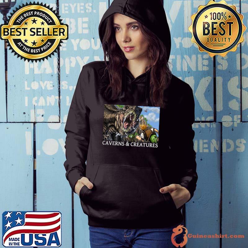 Caverns & Creatures Tim & T-Rex T-Shirt Hoodie