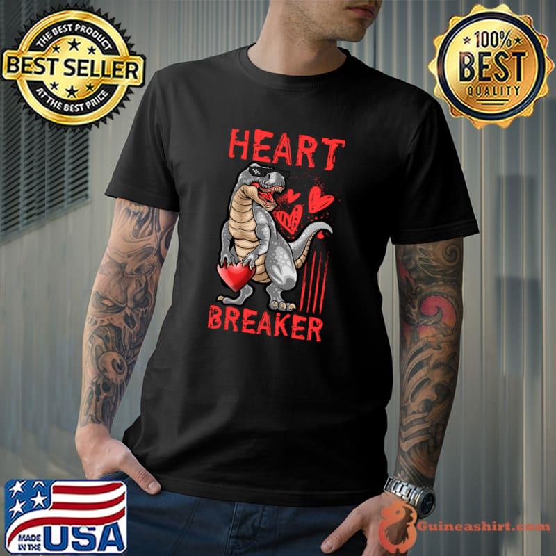 Dinosaur Valentine's Day heart breaker T-Shirt