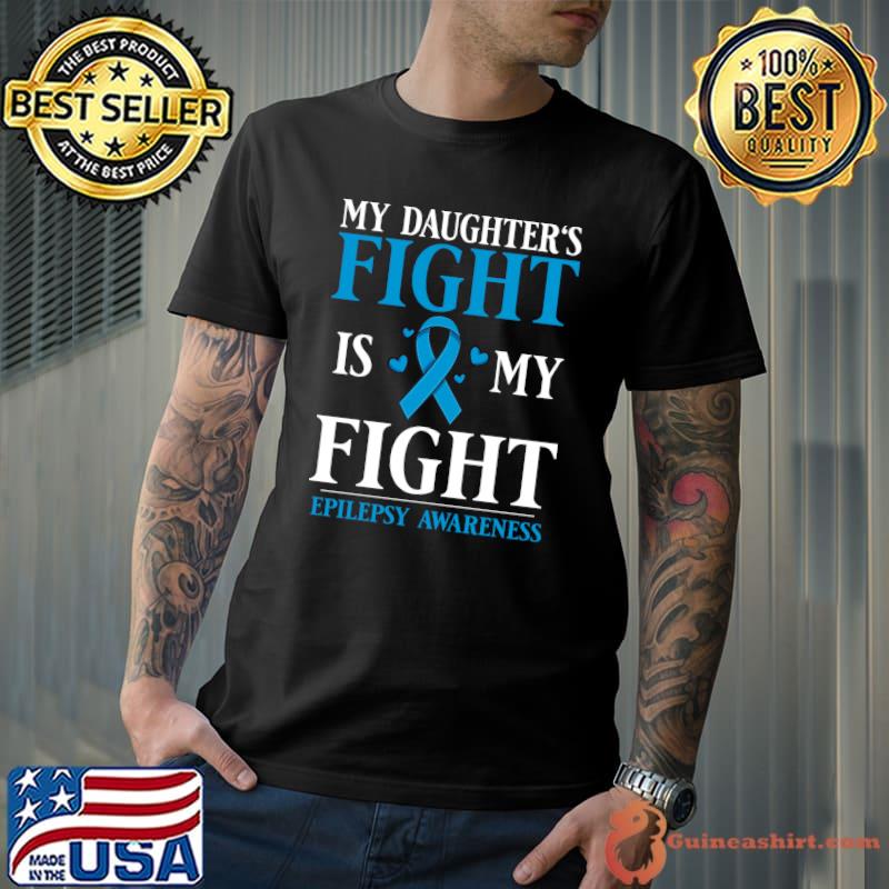 Epilepsy Awareness Purple Ribbon Bracelet Warrior T-Shirt