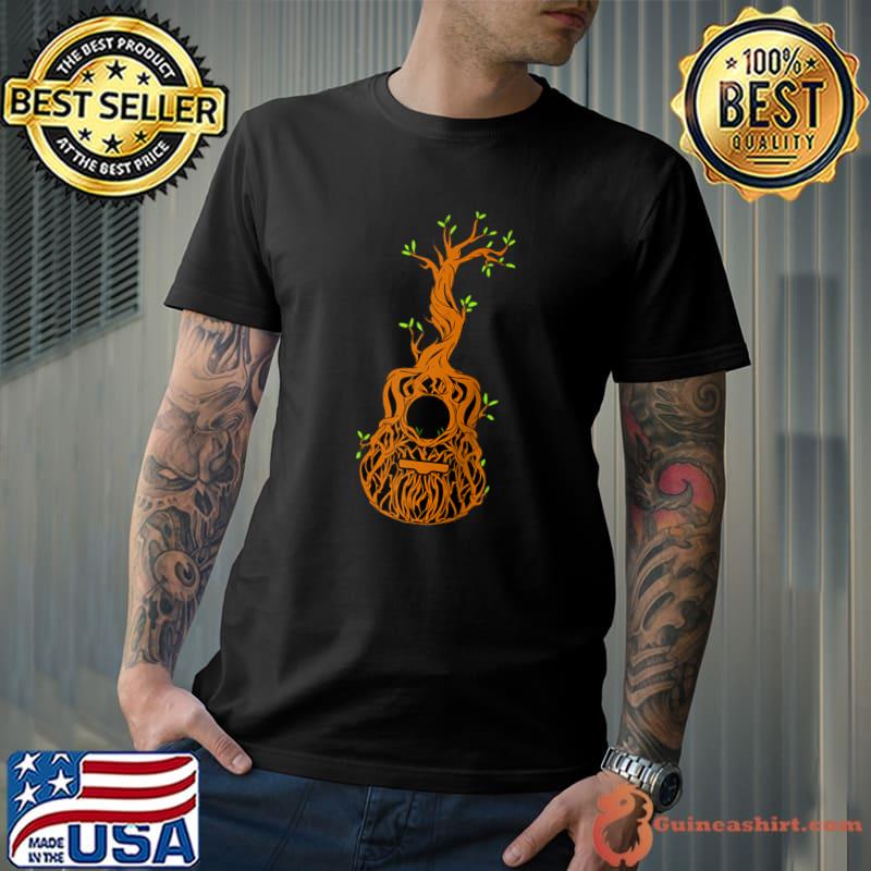 Guitar Nature Forest Music Acoustic Guitar Tree of Life T-shirt