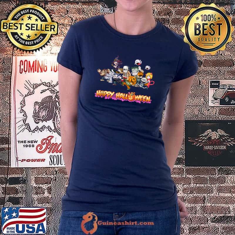 happy halloween zombie T-Shirt Ladiestee
