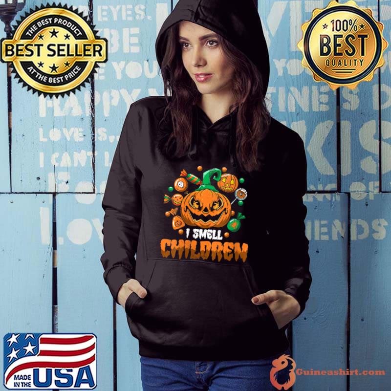 I Smell Children Pumpkin Monster To Halloween T- Hoodie