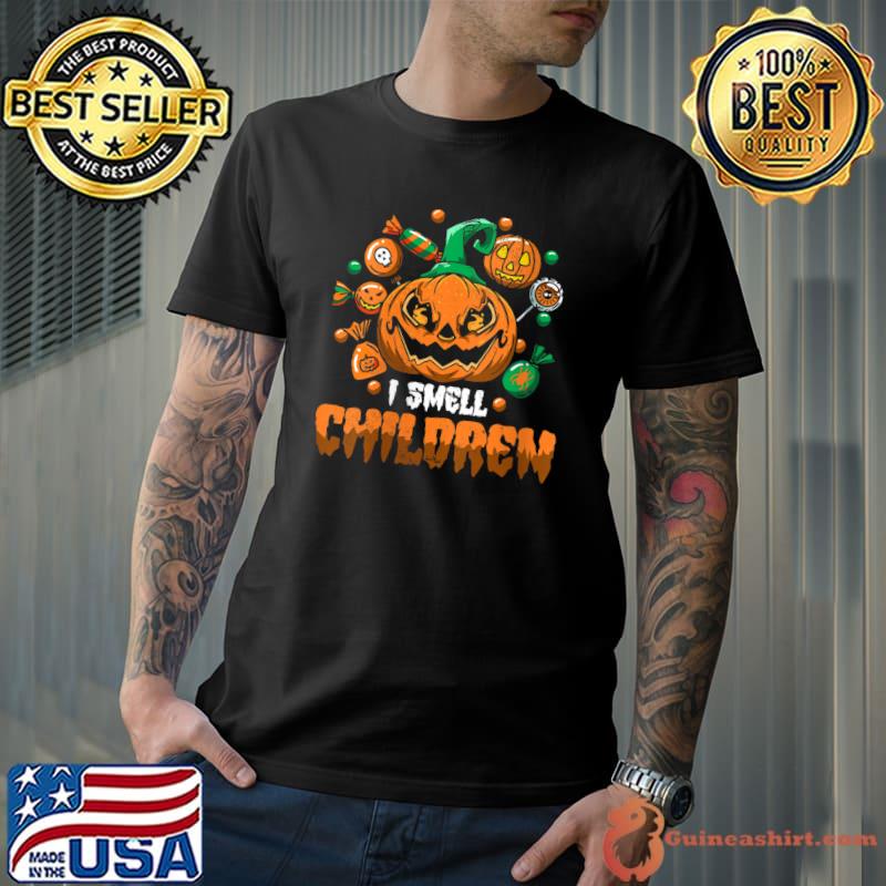 I Smell Children Pumpkin Monster To Halloween T-shirt