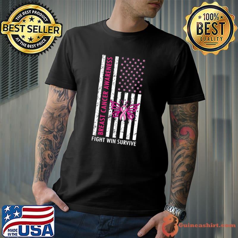 In October We Wear Pink Breast Cancer Awareness Football T-shirt