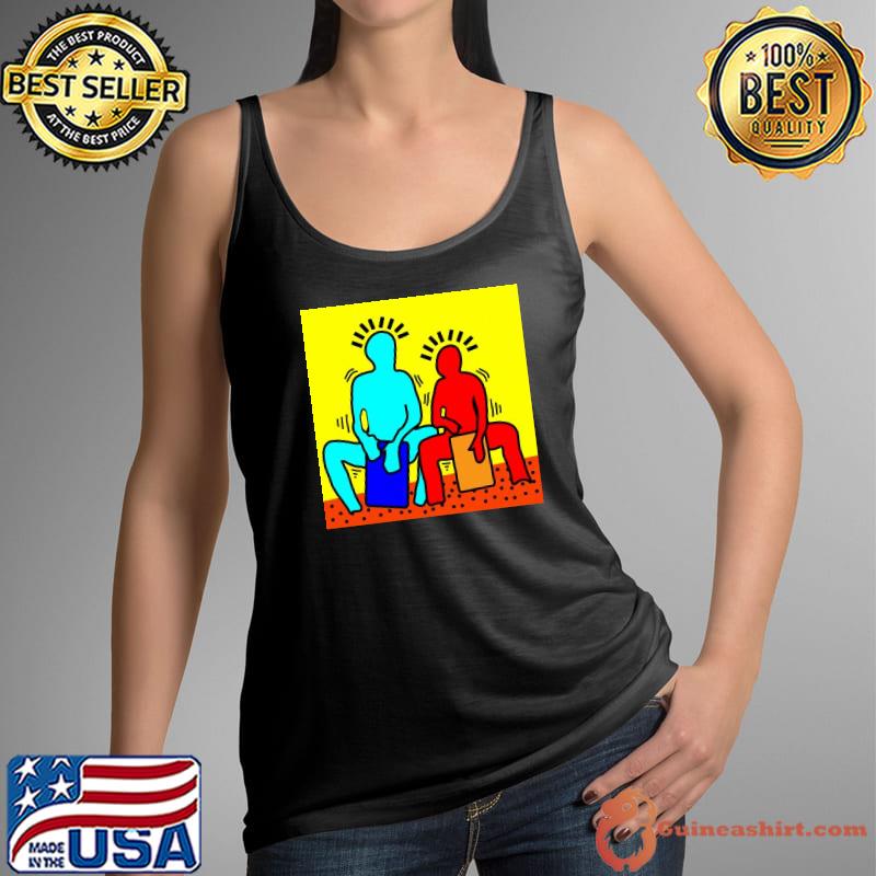 Keith haring percussionnistes pop art graphic street Tank Top