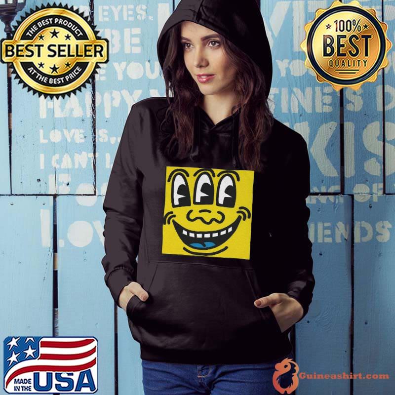 Keith haring smiley face mens black shirt