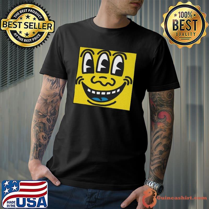 Keith haring smiley face mens black Unisex