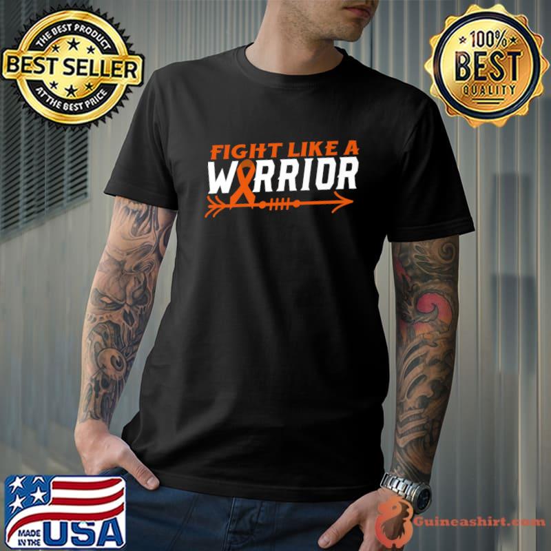 Kidney Cancer Awareness Month Fight The Stigma Orange Ribbon Premium T-Shirt