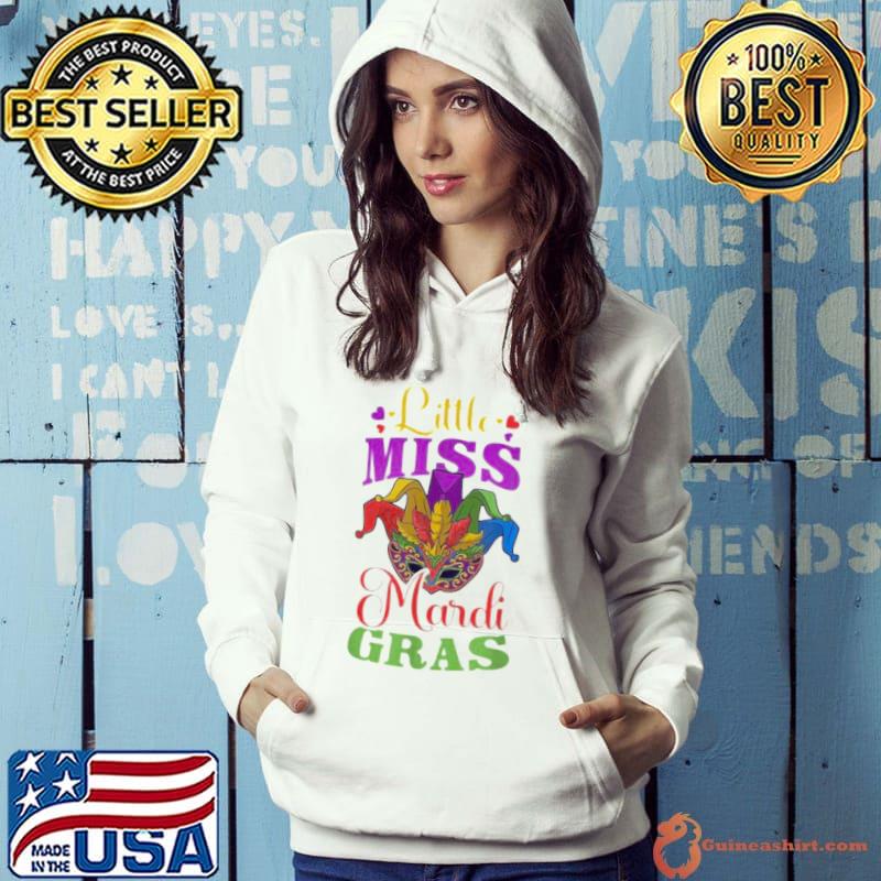 Little Miss Mardi Gras Design Mardi Gras Beads shirt