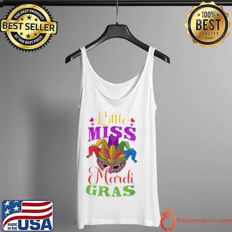 Little Miss Mardi Gras Design Mardi Gras Beads Tank Top