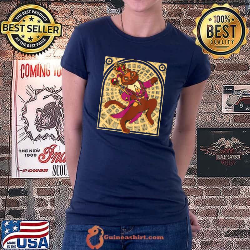 Mardi Gras Cat Kitty Funny Mardi Gras Carnival Party Women T-Shirt Ladiestee