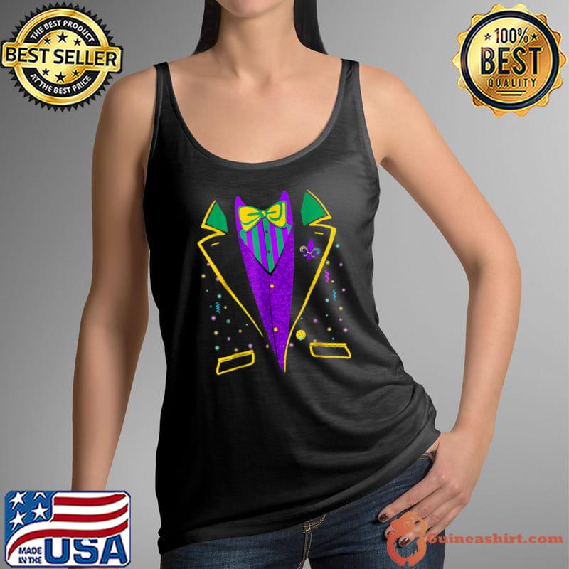 Mardi Gras Tuxedo Costume Funny Carnival Parade Design T-Shirt Tank Top