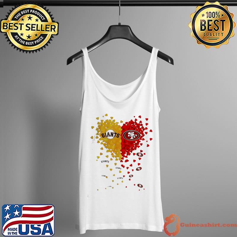 New York Giants Vs San Francisco 49ers Hearts Shirt Tank Top