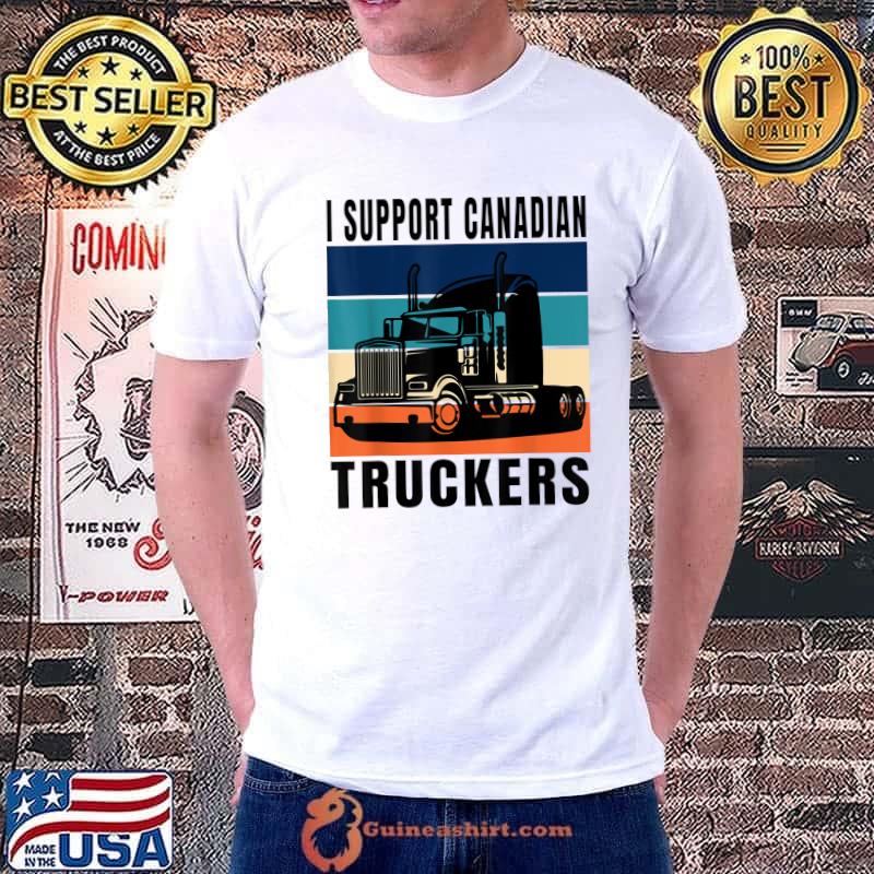 Official I Support Canadian Truckers - freedom Canadian truck drivers T-Shirt Unisex