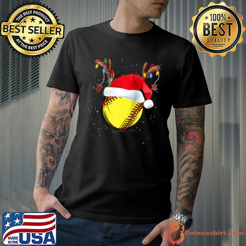 Official Softball Santa Reindeer Christmas Boys Xmas Hat Sport T- Unisex