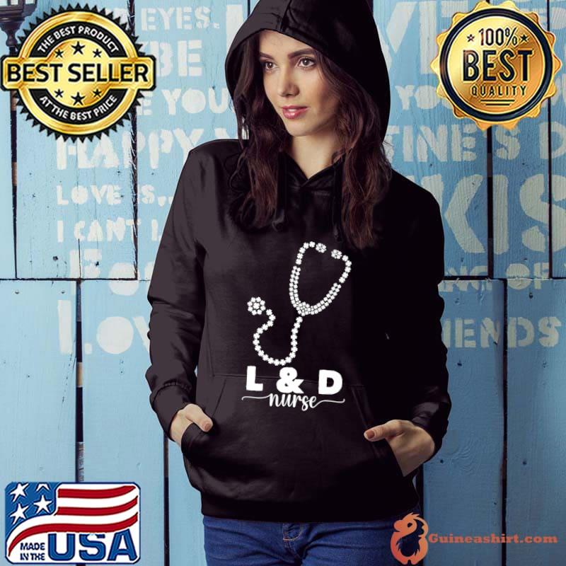 Original L&D Nurse Shamrock Clover Stethoscope St Patrick’s Day Premium T-Shirt