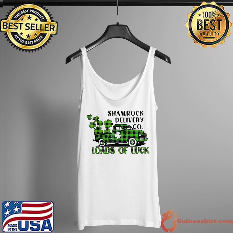 Original Loads of Luck Buffalo Plaid Truck Shamrock St. Patrick Day T-Shirt Tank Top