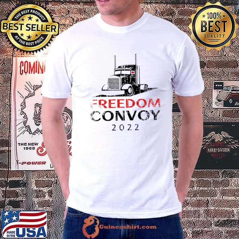 Premium Freedom Convoy 2022 Canadian Trucker Premium T-Shirt Unisex