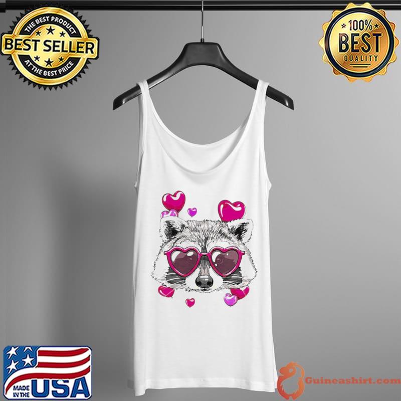 Raccoon Valentine’s Day Shirt Tank Top