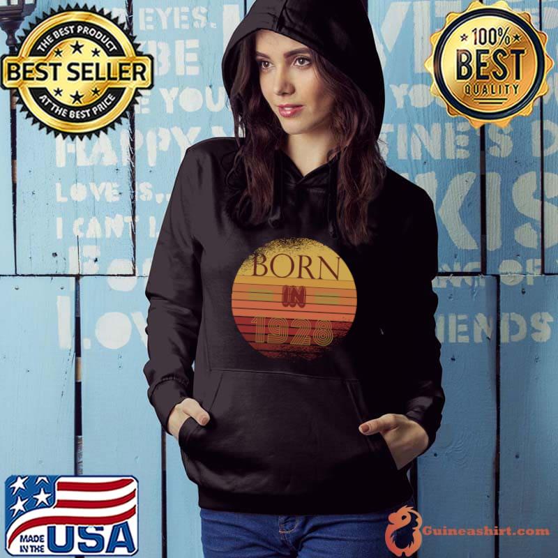 Retro Sunset Collection Date Of Birth 1928 Birthday T-shirt